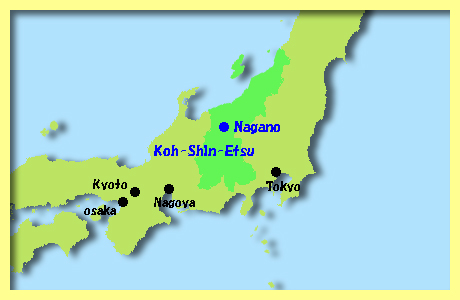 map of Nagano, Nagano, Koh-Shin-Etsu