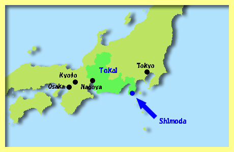 map of Shimoda, Shizuoka, Tokai