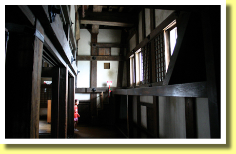 Inside the main keep, Himeji-jo Castle, Himeji, Hyogo, Kinki