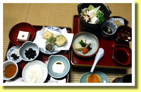 Shojin Ryori ( Buddhist vegetarian cuisine ), Kongo-sanmai-in Temple, Koya-san Kongobu-ji Temple Complex, Wakayama, Kinki