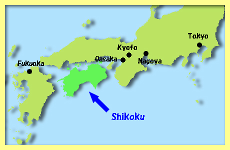 map of Shikoku