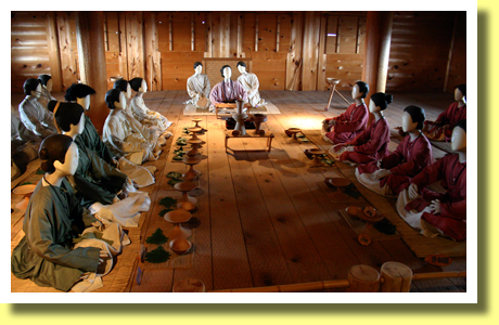 Receiving messages from ancestral spirits, Main Shrine, Yoshinogari Historical Park, Saga Pref., Kyushu