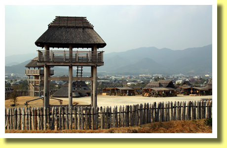 Watchtowers, Yoshinogari Historical Park, Saga Pref., Kyushu