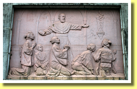 Relief of Kakure Kirishitan ( hidden Christians ), Oura Church, Nagasaki City, Nagasaki Pref., Kyushu