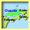 map of Chugoku