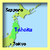 map of Tohoku